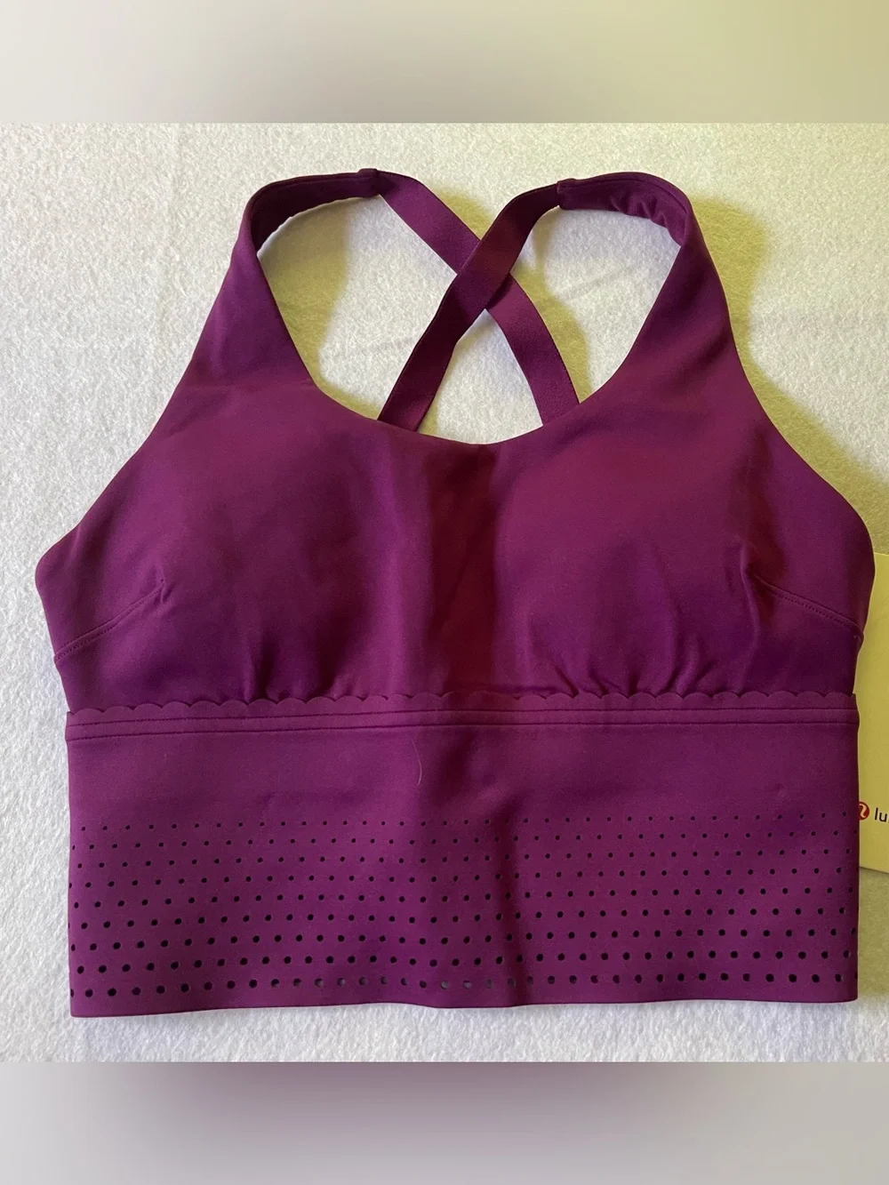 NWT’S Lululemon athletica Ventilated Tennis Tank— Plum